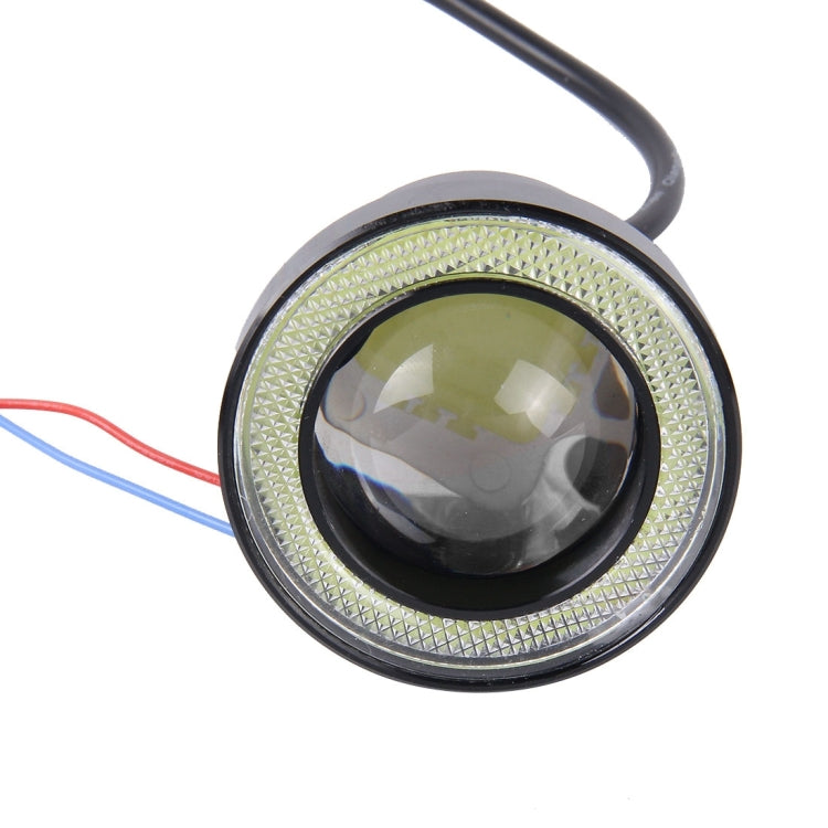 2 PCS 2.5 inch DC12-24V 10W 900LM 6500K Car Angel Eyes Fog Lamp Foglight, Cable Length: 20cm(White Light + White Light), 2.5 inch 10W 900LM/6500K  White+White - HoMEdemic™ 