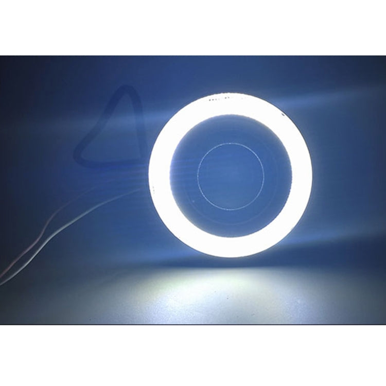 2 PCS 2.5 inch DC12-24V 10W 900LM 6500K Car Angel Eyes Fog Lamp Foglight, Cable Length: 20cm(White Light + White Light), 2.5 inch 10W 900LM/6500K  White+White - HoMEdemic™ 