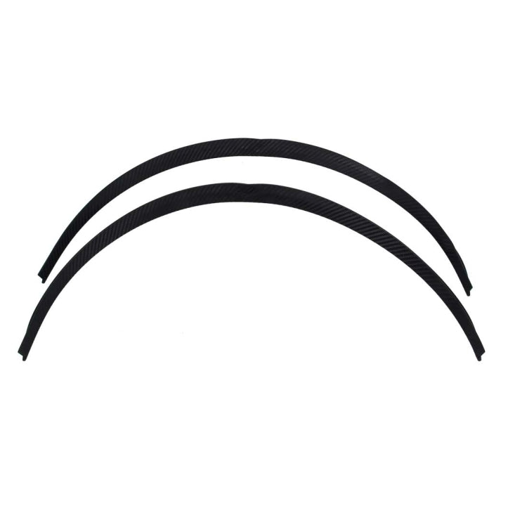 2 PCS 54cm Car Stickers Rubber Large Round Arc Strips Universal Fender Flares Wheel Eyebrow Decal Sticker Eyebrow Car-covers Black Striped Round Arc Strips, 75 x 2cm, 45 x 2cm - HoMEdemic™ 