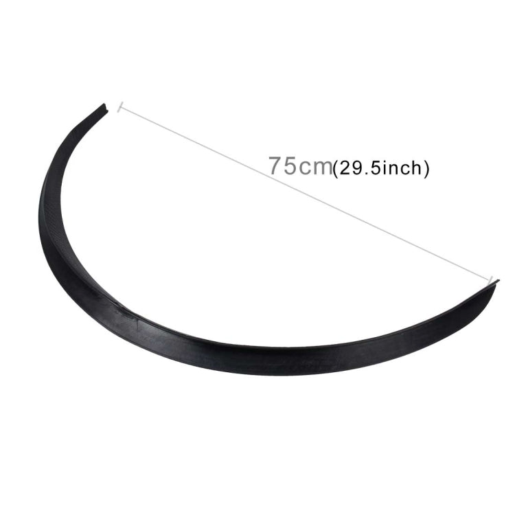 2 PCS 54cm Car Stickers Rubber Large Round Arc Strips Universal Fender Flares Wheel Eyebrow Decal Sticker Eyebrow Car-covers Black Striped Round Arc Strips, 75 x 2cm, 45 x 2cm - HoMEdemic™ 