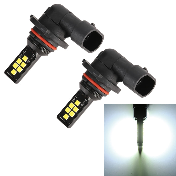 2 PCS 9006 DC9-16V / 3.5W / 6000K / 320LM Car Auto Fog Light 12LEDs SMD-ZH3030 Lamps, with Constant Current, 9006 - HoMEdemic™ 