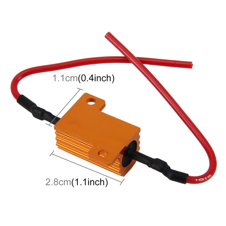 2 PCS Car Canbus Error Canceller Decoder Load Resistor LED 25W 25 Ohm No Blinking Decoder, 25W 25 Ohm - HoMEdemic™ 