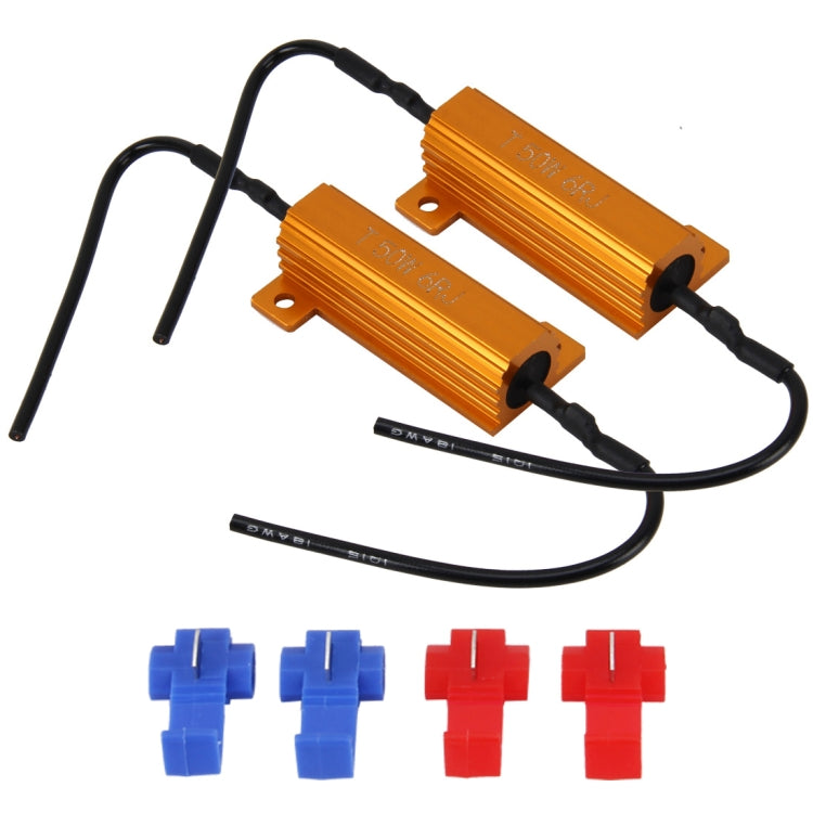 2 PCS Car Canbus Error Canceller Decoder Load Resistor LED 50W 6 Ohm No Blinking Decoder, 50W 6 Ohm - HoMEdemic™ 