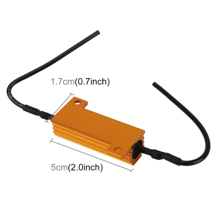 2 PCS Car Canbus Error Canceller Decoder Load Resistor LED 50W 6 Ohm No Blinking Decoder, 50W 6 Ohm - HoMEdemic™ 