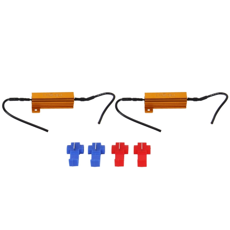 2 PCS Car Canbus Error Canceller Decoder Load Resistor LED 50W 6 Ohm No Blinking Decoder, 50W 6 Ohm - HoMEdemic™ 