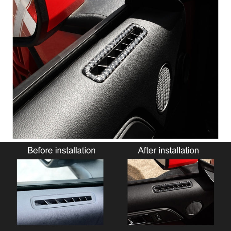 2 PCS Car Door Outlet Decorative Sticker Air Vent Moulding Trim Decorative Strip for Ford Mustang 2015-2020, Door Air Vent - HoMEdemic™ 