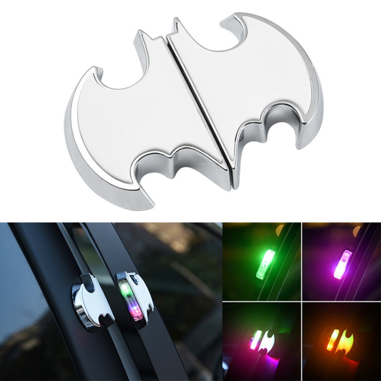 2 PCS Car LED Door Warning Lights Anti-collision Door Opening Lamp Flashing Lights, Door Warning Lights (Silver) - HoMEdemic™ 