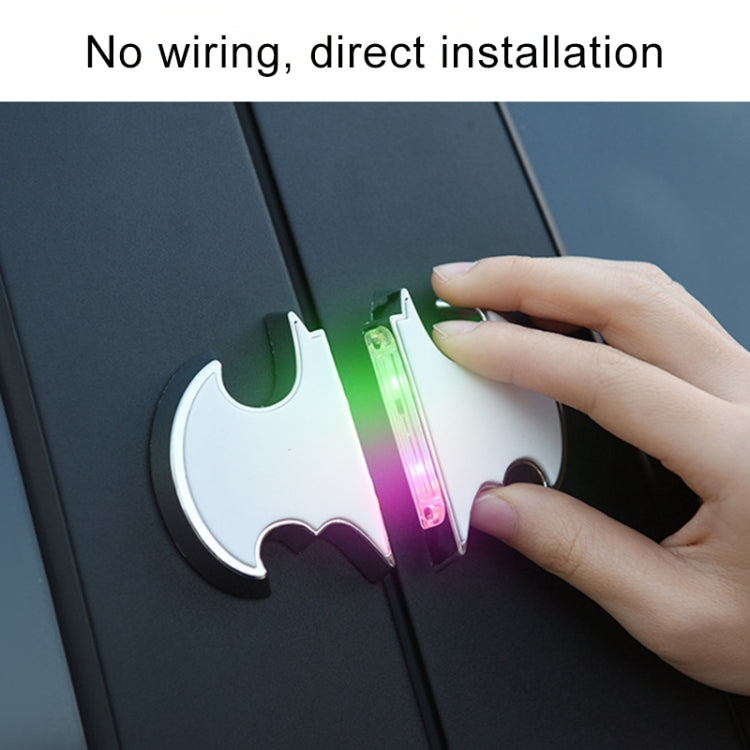 2 PCS Car LED Door Warning Lights Anti-collision Door Opening Lamp Flashing Lights, Door Warning Lights (Silver) - HoMEdemic™ 