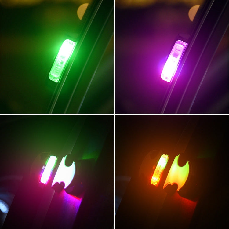 2 PCS Car LED Door Warning Lights Anti-collision Door Opening Lamp Flashing Lights, Door Warning Lights (Silver) - HoMEdemic™ 