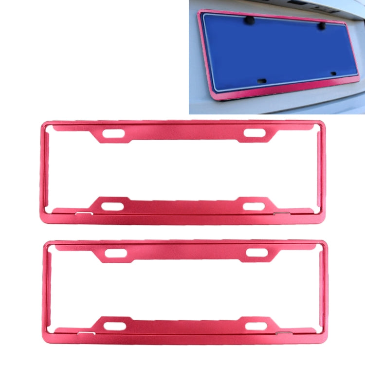 2 PCS Car License Plate Frames Car Styling License Plate Frame Aluminum Alloy Universal License Plate Holder Car Accessories - HoMEdemic™ 