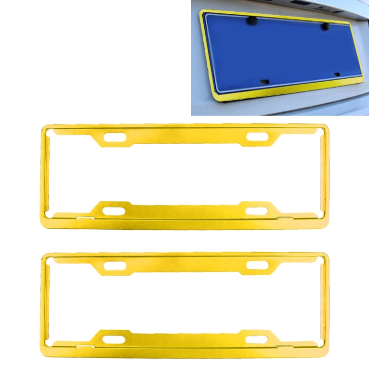 2 PCS Car License Plate Frames Car Styling License Plate Frame Aluminum Alloy Universal License Plate Holder Car Accessories - HoMEdemic™ 