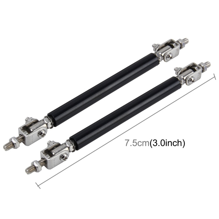 2 PCS Car Modification Large Surrounded By The Rod Telescopic Lever Front and Rear Bars Fixed Front Lip Back Shovel Adjustable Small Rod, Length: 7.5cm, Length: 7.5cm - HoMEdemic™ 