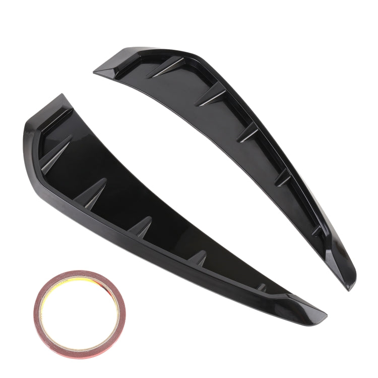2 PCS Car Soft Silicone Decorative Sticker Outside Sticker, Bright Black, Bright Black - HoMEdemic™ 