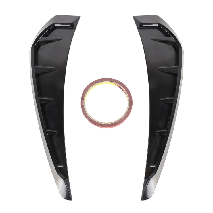 2 PCS Car Soft Silicone Decorative Sticker Outside Sticker, Bright Black, Bright Black - HoMEdemic™ 