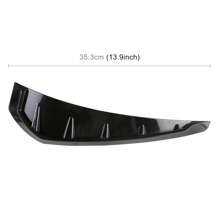 2 PCS Car Soft Silicone Decorative Sticker Outside Sticker, Bright Black, Bright Black - HoMEdemic™ 