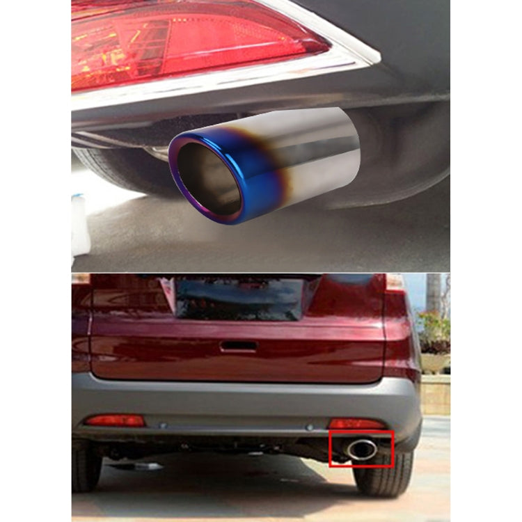 2 PCS Car Styling Stainless Steel Exhaust Tail Muffler Tip Pipe for VW Volkswagen 1.8T/2T Swept Volume, Audi A1/A3/A4L/Q3/Q5, 1.8T/2T - HoMEdemic™ 