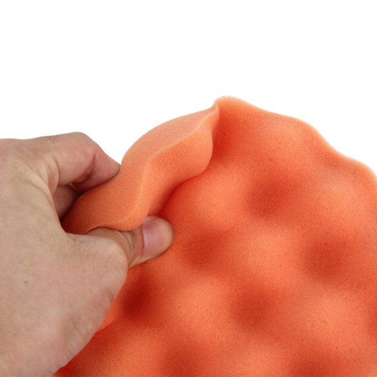 2 PCS Car Wax Sponge Round and Wavy Shape Sponge High-density Waxing Sponge，Size:15 x 15cm, 15 x 15cm - HoMEdemic™ 
