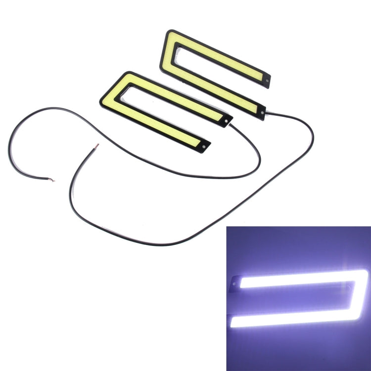 2 PCS DC 12V 10W 800LM 5500K COB Car DRL Daytime Running Lights Lamp,Cable Length:50cm, DC 12V 10W - HoMEdemic™ 