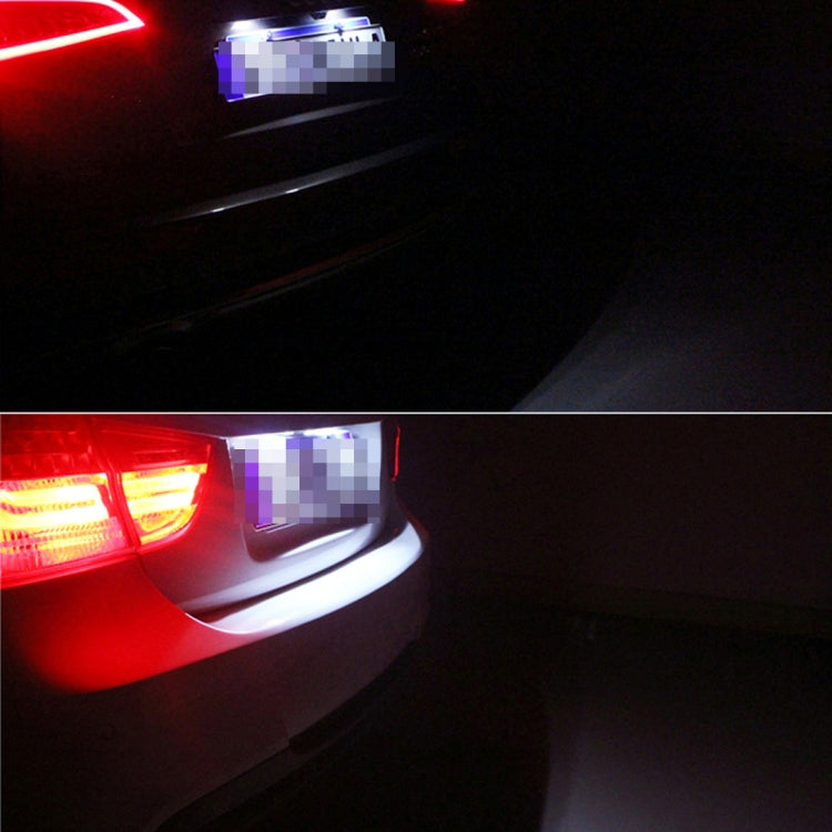 2 PCS DC 12V 2W 120LM 6000K LED License Plate Light 18-SMD Bulbs Lamps for Astra F 91-98, G Estate(F69) 98-05, Opel Corsa B 93-00, Omega A 86-94, For Astra/Opel Corsa - HoMEdemic™ 