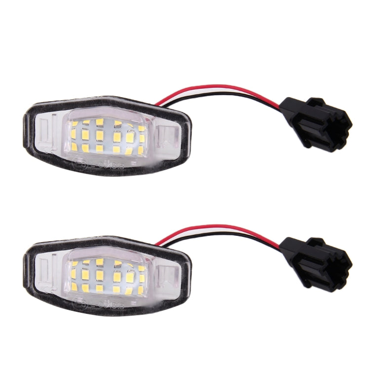 2 PCS DC 12V 2W 120LM 6000K LED License Plate Light 18-SMD Bulbs Lamps for Honda Civic VII4/5D 01-05, VIII 06-17, City 4D 03-09, Lengend 99-04, For Honda Civic - HoMEdemic™ 