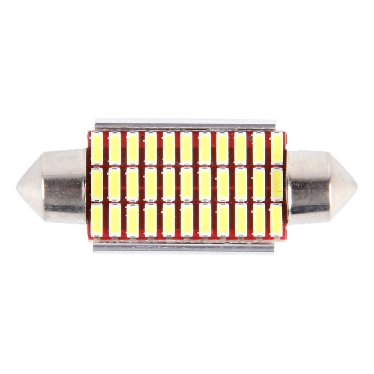 2 PCS DC 12V 6W 41MM Bicuspid Car Door Lamps Registration Mark light Dashboard Dome Door Lights LED Reading Lamp with 33 LED SMD 3014 Lights White, 41MM - HoMEdemic™ 
