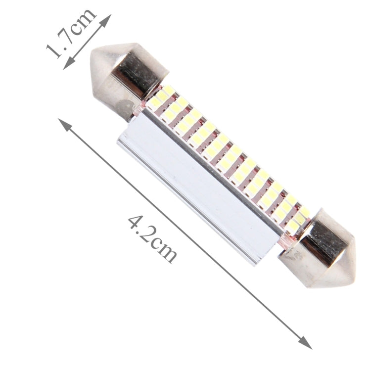 2 PCS DC 12V 6W 41MM Bicuspid Car Door Lamps Registration Mark light Dashboard Dome Door Lights LED Reading Lamp with 33 LED SMD 3014 Lights White, 41MM - HoMEdemic™ 