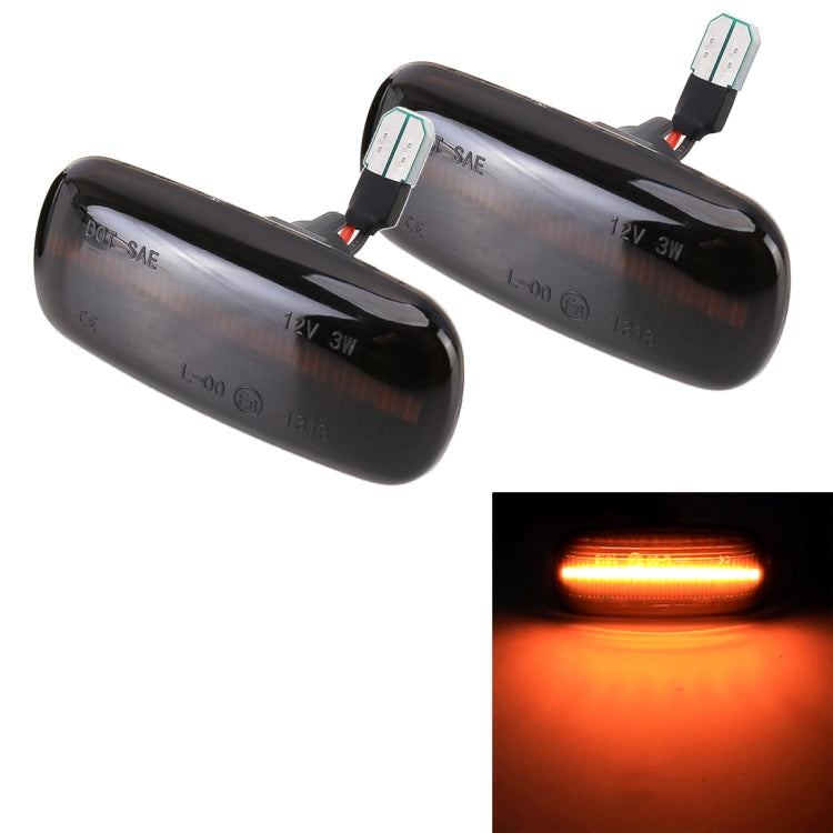 2 PCS DC12V / 3W Car LED Dynamic Blinker Side Lights Flowing Water Turn Signal Light for Audi, Yellow Light, For Audi - HoMEdemic™ 