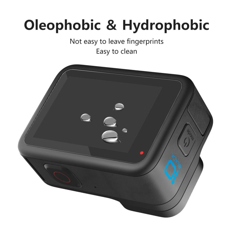 2 PCS ENKAY Hat-Prince 3 in 1 Front + Back 0.2mm Tempered Glass Screen Protector Camera Film For GoPro HERO 10 Black - HoMEdemic™ 