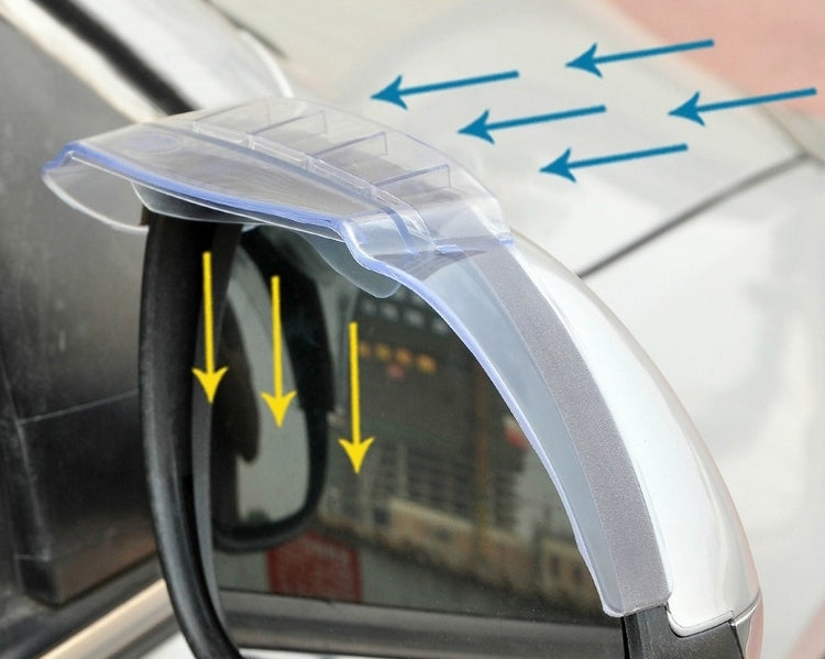 2 PCS Flexible Shielding Rain Board Rain Eyebrow with Wind Guide Apparatus for Car Rearview Mirrors - HoMEdemic™ 