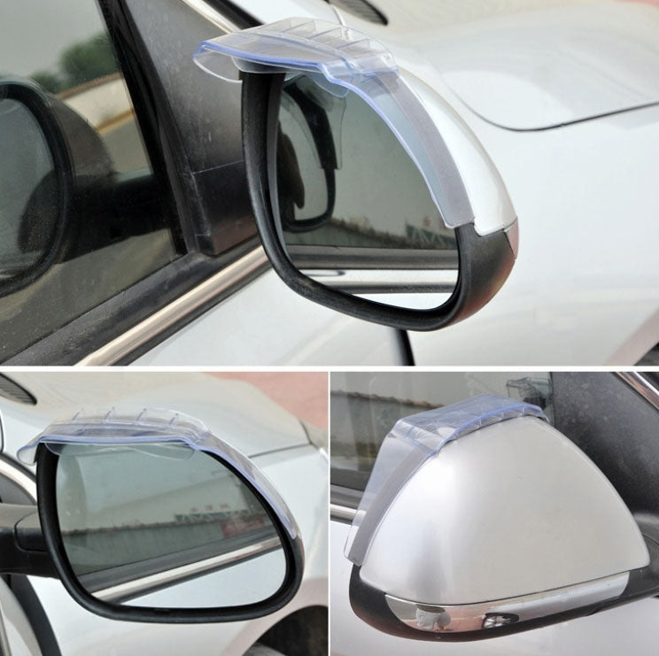 2 PCS Flexible Shielding Rain Board Rain Eyebrow with Wind Guide Apparatus for Car Rearview Mirrors - HoMEdemic™ 