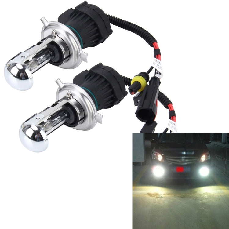 2 PCS H4 55W 6000K HID Bulbs Xenon Lights Lamps, AC 12V, H4 - HoMEdemic™ 