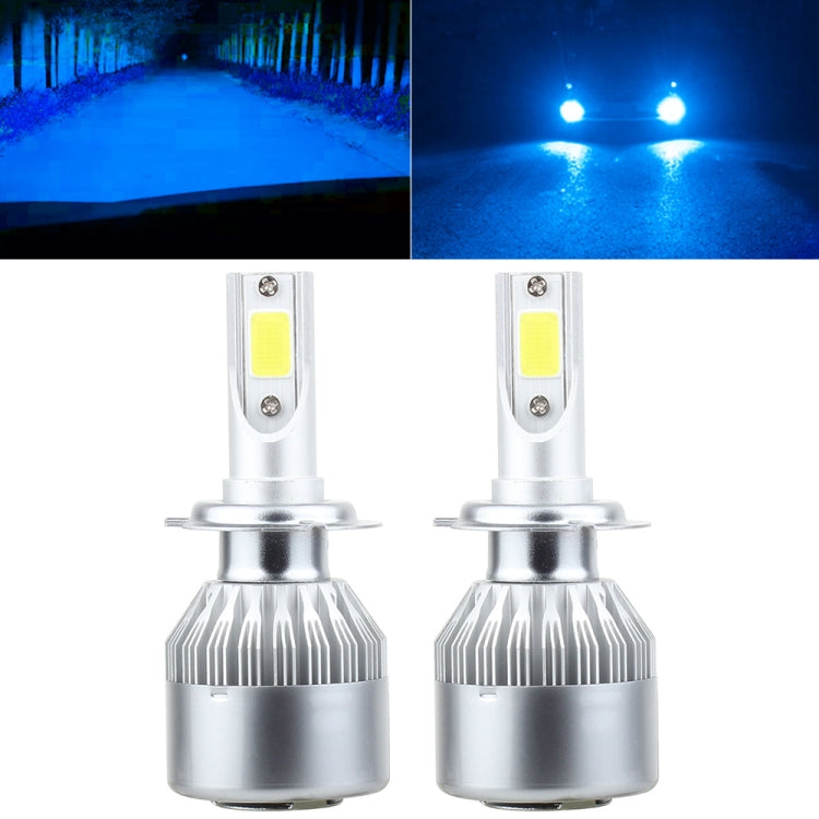 2 PCS H7 18W 1800 LM 8000K IP68 Casnbus Constant Current Car LED Headlight with 2 COB Lamps, DC 9-36V, H7 - HoMEdemic™ 