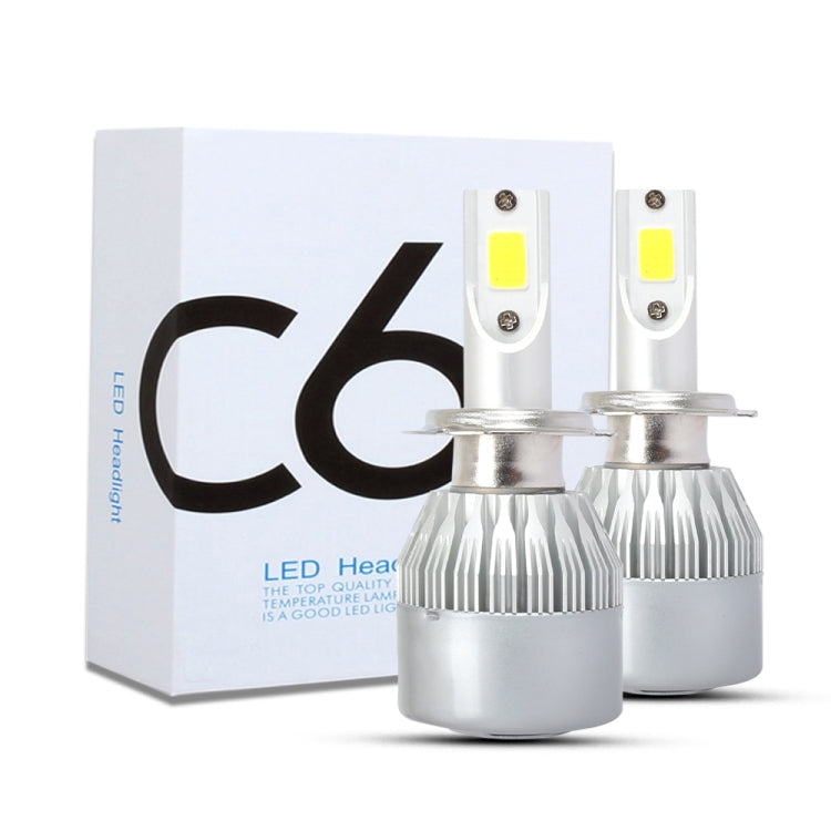 2 PCS H7 18W 1800 LM 8000K IP68 Casnbus Constant Current Car LED Headlight with 2 COB Lamps, DC 9-36V, H7 - HoMEdemic™ 