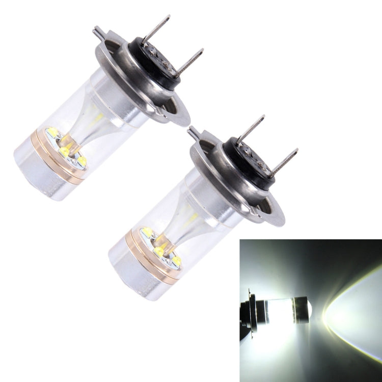 2 PCS H7 30W 350 LM 6000K White Light CREE 6 LED Car Fog Light Bulb, DC 12V, H7 - HoMEdemic™ 