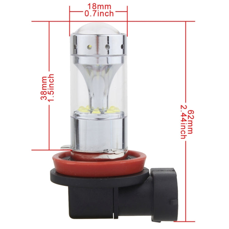 2 PCS H8/H11 60W 1200 LM 6000K Car Fog Lights with 12 CREE XB-D LED Lamps, DC 12V, H8/H11 - HoMEdemic™ 