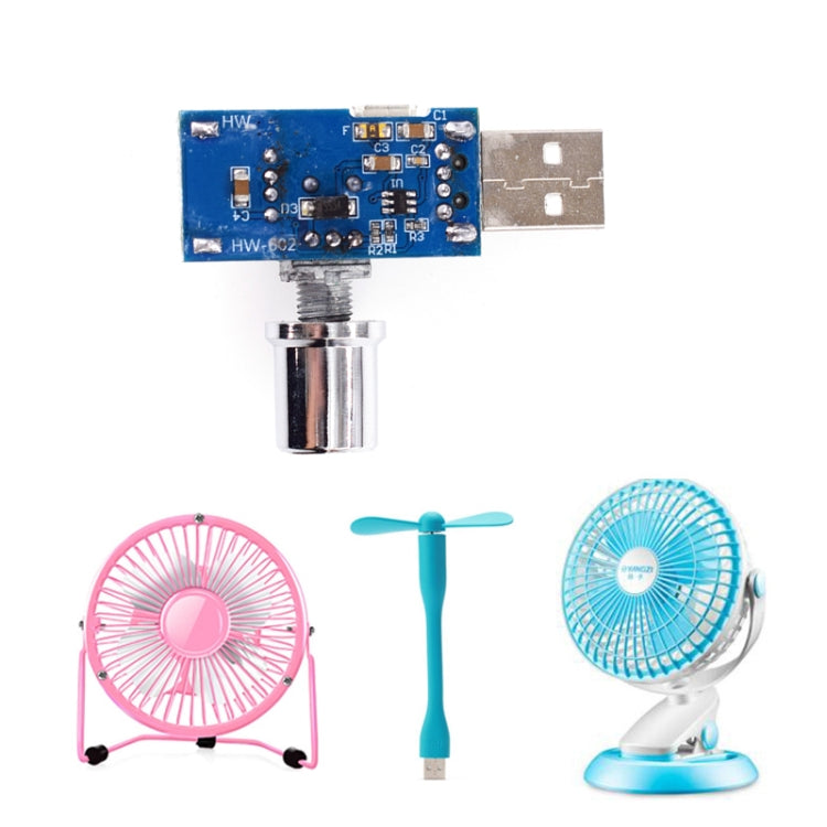 2 PCS HW-602 USB Fan Governor Wind Speed Controller Air Volume Regulator Cooling Mute Multifunction Noise Reduction Switch Module - HoMEdemic™ 
