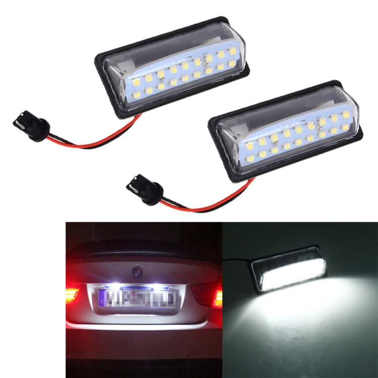 2 PCS LED License Plate Light 18-SMD Bulbs Lamps for Nissan/Teana 03 / Tada 03-08 /Sylphy 2008 /Sunny 2001-2006,2W 120LM,6000K, DC12V(White Light), for Nissan - HoMEdemic™ 
