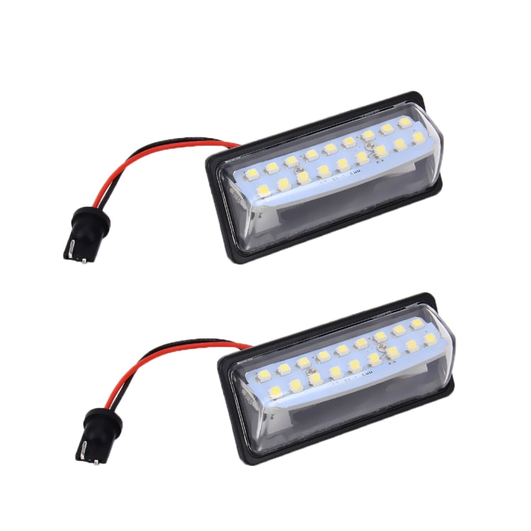 2 PCS LED License Plate Light 18-SMD Bulbs Lamps for Nissan/Teana 03 / Tada 03-08 /Sylphy 2008 /Sunny 2001-2006,2W 120LM,6000K, DC12V(White Light), for Nissan - HoMEdemic™ 