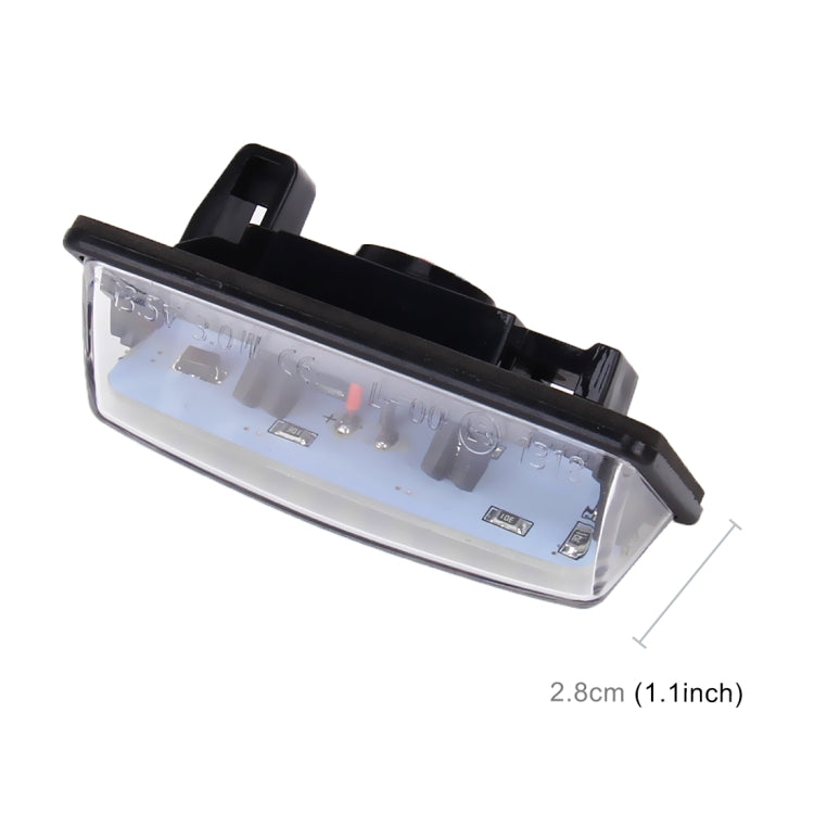2 PCS LED License Plate Light 18-SMD Bulbs Lamps for Nissan/Teana 03 / Tada 03-08 /Sylphy 2008 /Sunny 2001-2006,2W 120LM,6000K, DC12V(White Light), for Nissan - HoMEdemic™ 