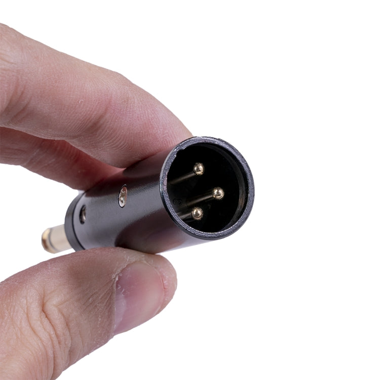 2 PCS LZ1168G Gilded 6.35mm Mono Male to XRL Male Audio Adapter Microphone Stereo Speaker Connector, LZ1168G - HoMEdemic™ 