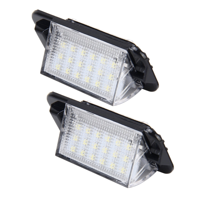 2 PCS License Plate Light with 18  SMD-3528 Lamps for BMW E36(1992-1998)，2W 120LM,6000K, DC12V (White Light), For BMW E36 - HoMEdemic™ 