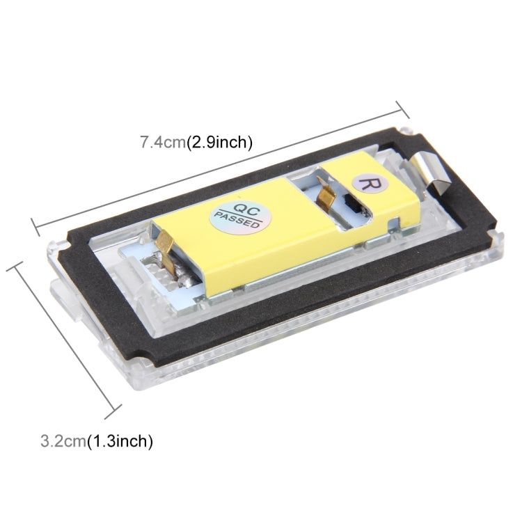 2 PCS License Plate Light with 18  SMD-3528 Lamps for BMW E46 4D 1998-2003，2W 120LM,6000K, DC12V (White Light), For BMW E46 4D - HoMEdemic™ 