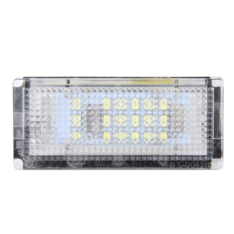2 PCS License Plate Light with 18  SMD-3528 Lamps for BMW E46 4D 1998-2003，2W 120LM,6000K, DC12V (White Light), For BMW E46 4D - HoMEdemic™ 