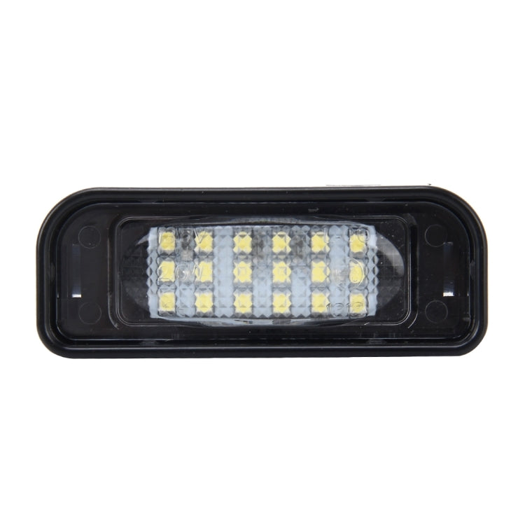 2 PCS License Plate Light with 18  SMD-3528 Lamps with Canbus for Mercedes-Benz W220,2W 120LM,6000K, DC12V(White Light), For Benz W220 - HoMEdemic™ 