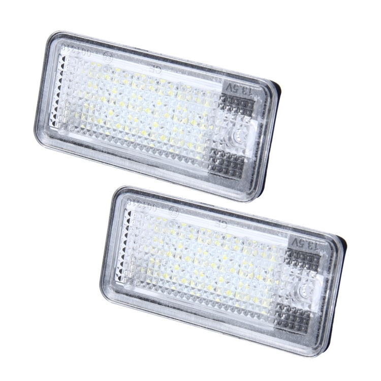 2 PCS License Plate Light with 24 SMD-3528 Lamps for Audi, For Audi with 24 SMD-3528 Lamps - HoMEdemic™ 