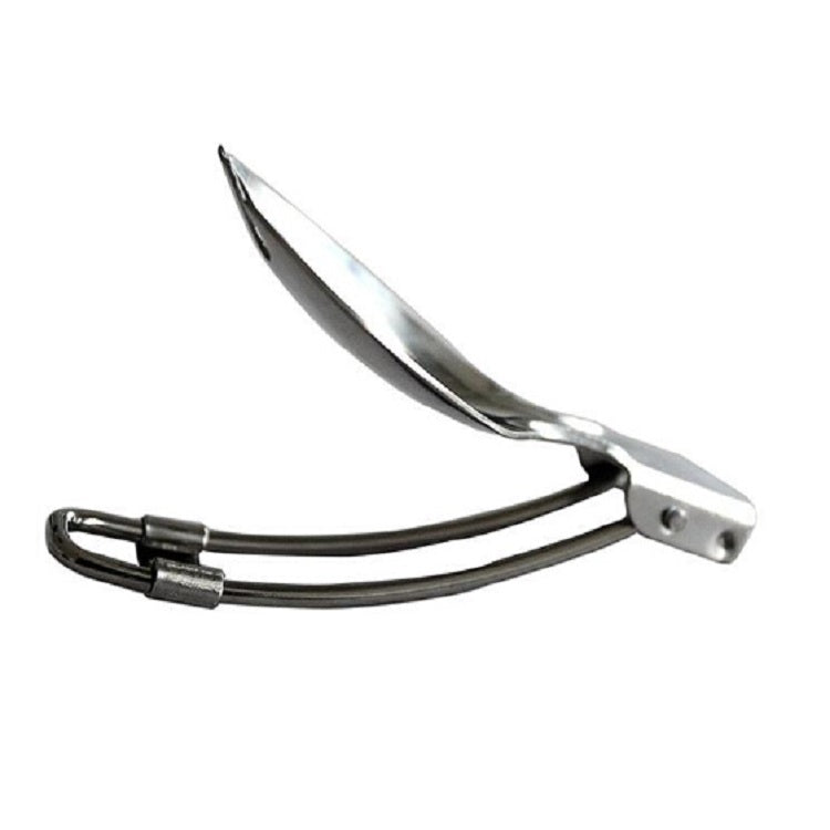 2 PCS Outdoor Camping Hiking Stainless Steel Metal Fork Spoon Tableware Cookout Picnic Folding Spork - HoMEdemic™ 