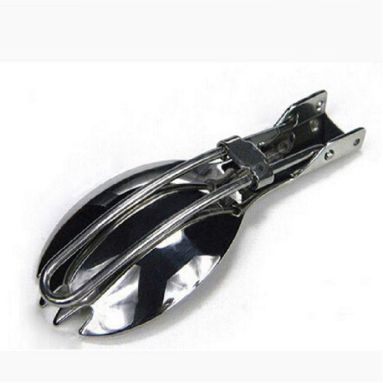2 PCS Outdoor Camping Hiking Stainless Steel Metal Fork Spoon Tableware Cookout Picnic Folding Spork - HoMEdemic™ 