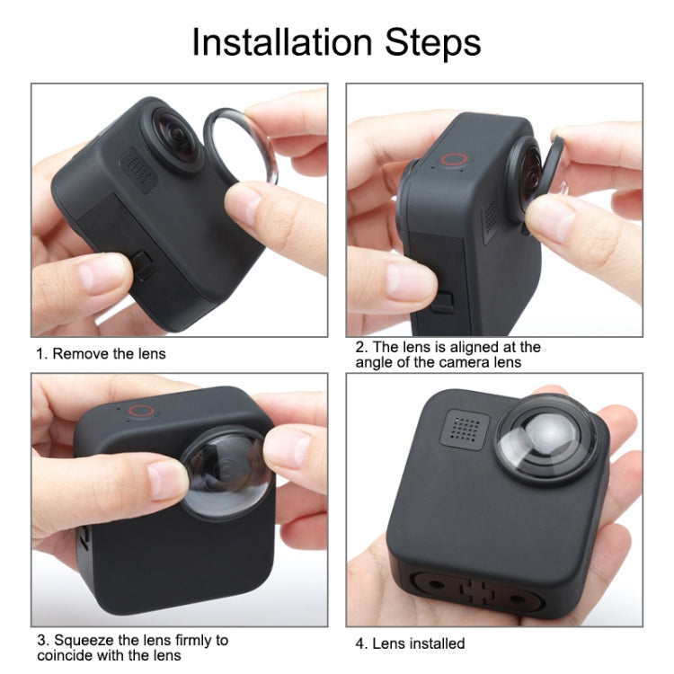 2 PCS PULUZ Acrylic Protective Lens Cover for GoPro Max - HoMEdemic™ 