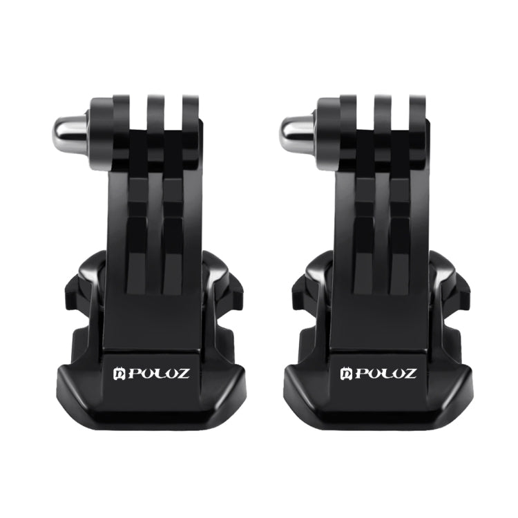 2 PCS PULUZ Black Vertical Surface J-Hook Buckle Mount Set for PULUZ Action Sports Cameras Jaws Flex Clamp Mount for GoPro, Insta360, DJI and Other Action Cameras(Black) - HoMEdemic™ 