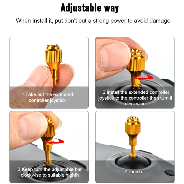 2 PCS STARTRC Drone Remote Control Retractable Adjustment Aluminum Alloy Rockers for DJI  Air 2S / Mini 2 / Mavic Air 2 (Gold) - HoMEdemic™ 